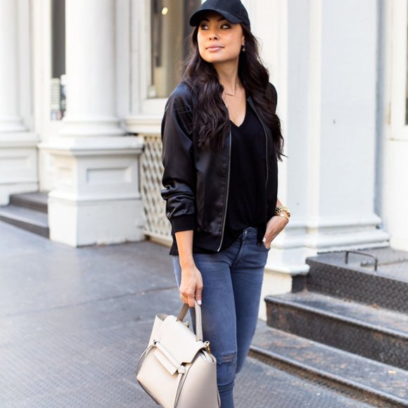 Lowrys Farm Matte Black Cropped Bomber Jacket - S XS - Picture 5 of 10